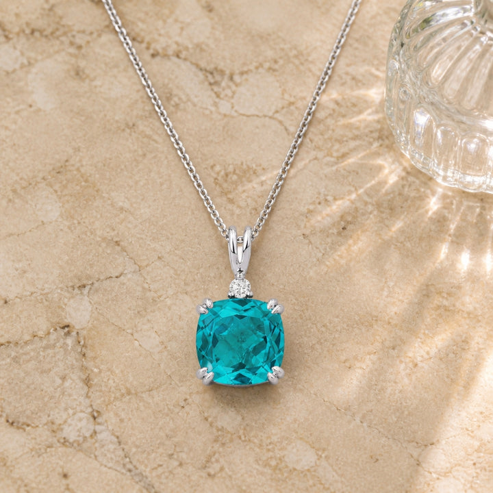 N1464 - 14K Gold Cushion Pendant