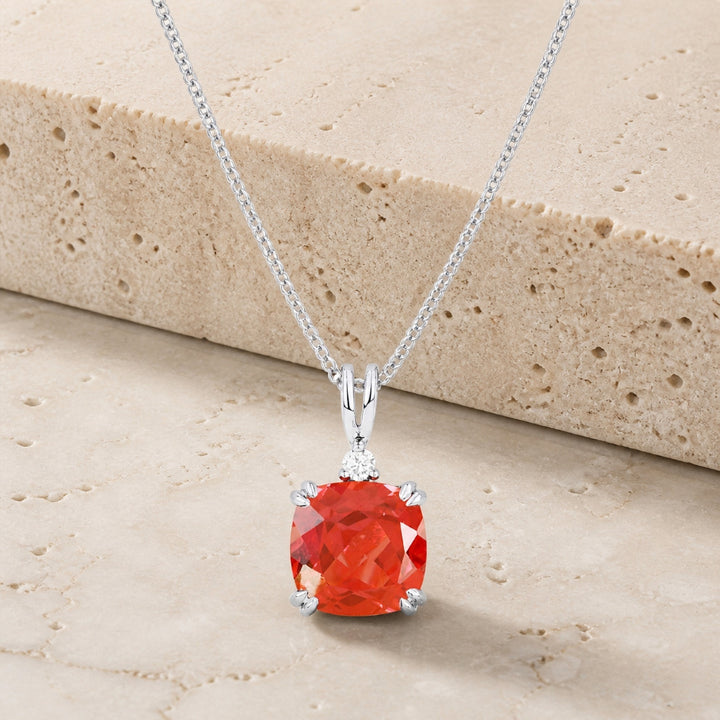 N1464 - 14K Gold Cushion Pendant