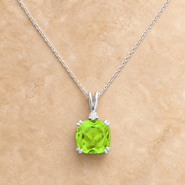 N1464 - 14K Gold Cushion Pendant
