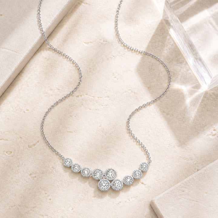 N1500 - 14K Gold Diamond Bar Necklace