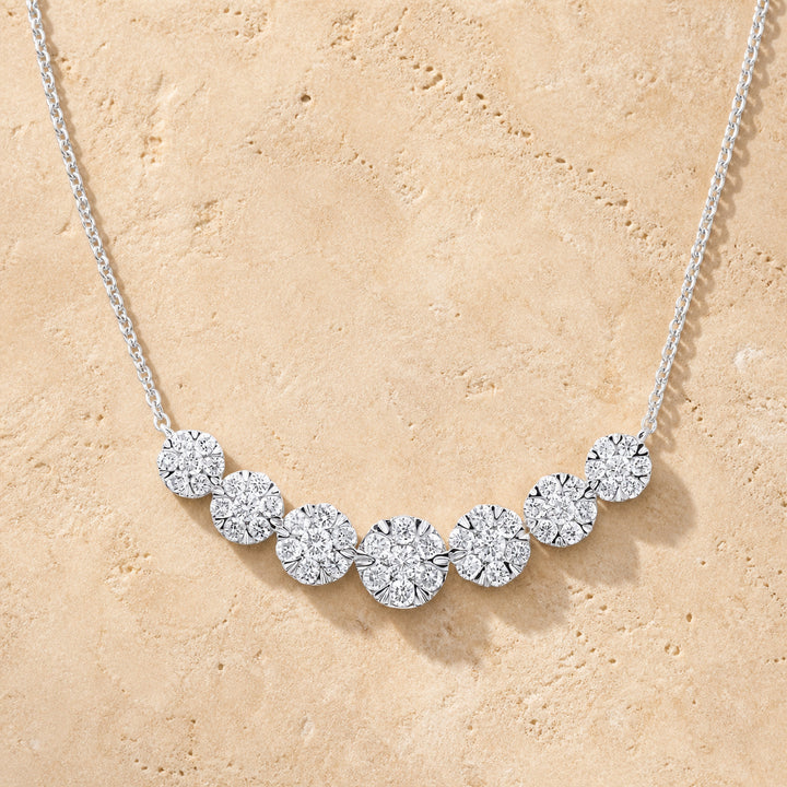 N1528 - 14K Gold Diamond Bar Necklace