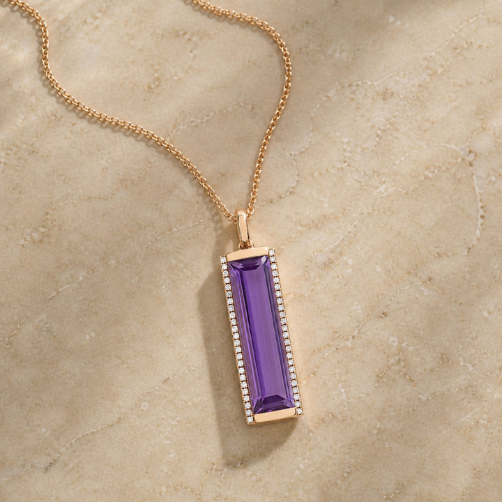 N1604 - 14K Gold Bar Pendant