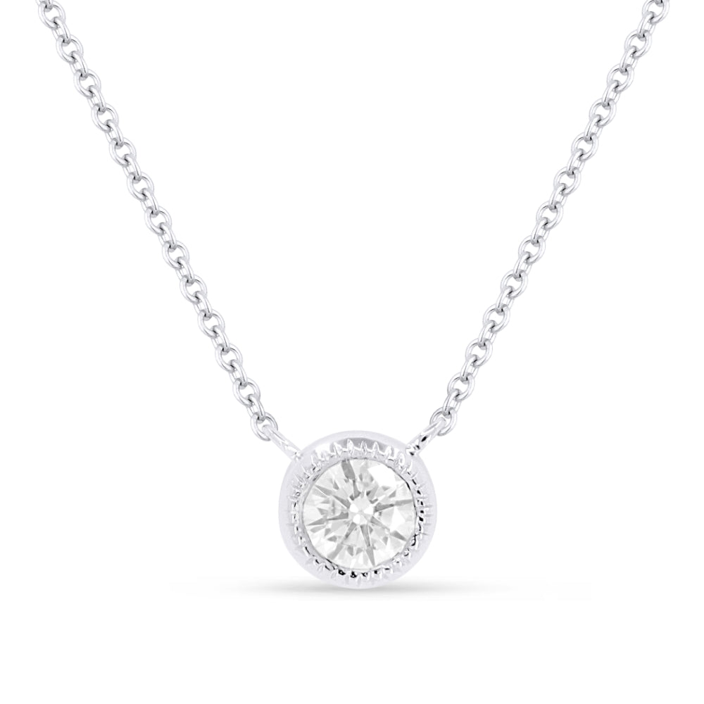 Beautiful Hand Crafted 14K White Gold  Lumina Collection Necklace