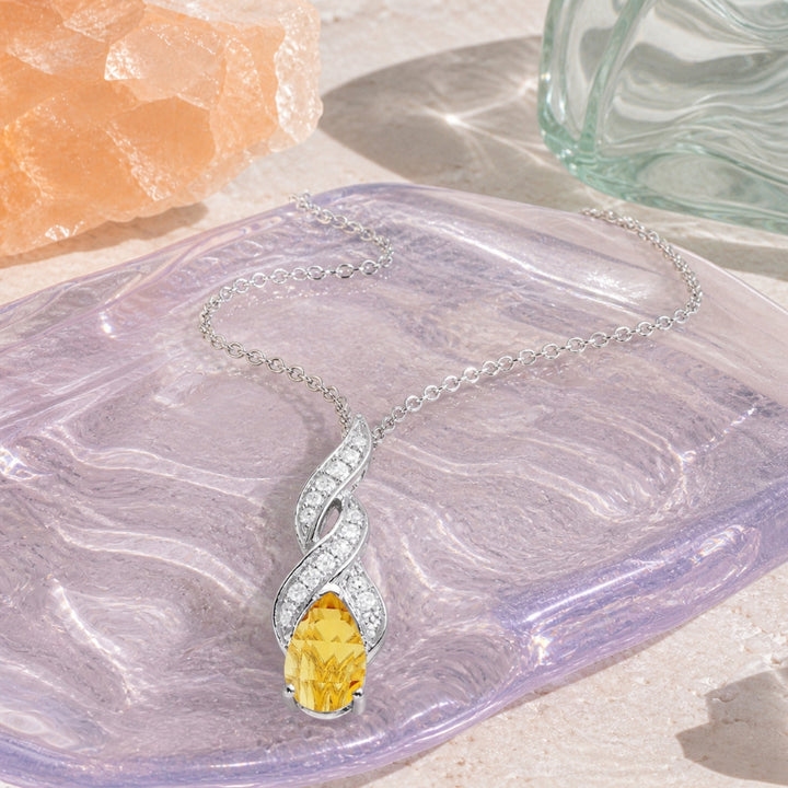 N1729 - 14K Gold Pear Pendant