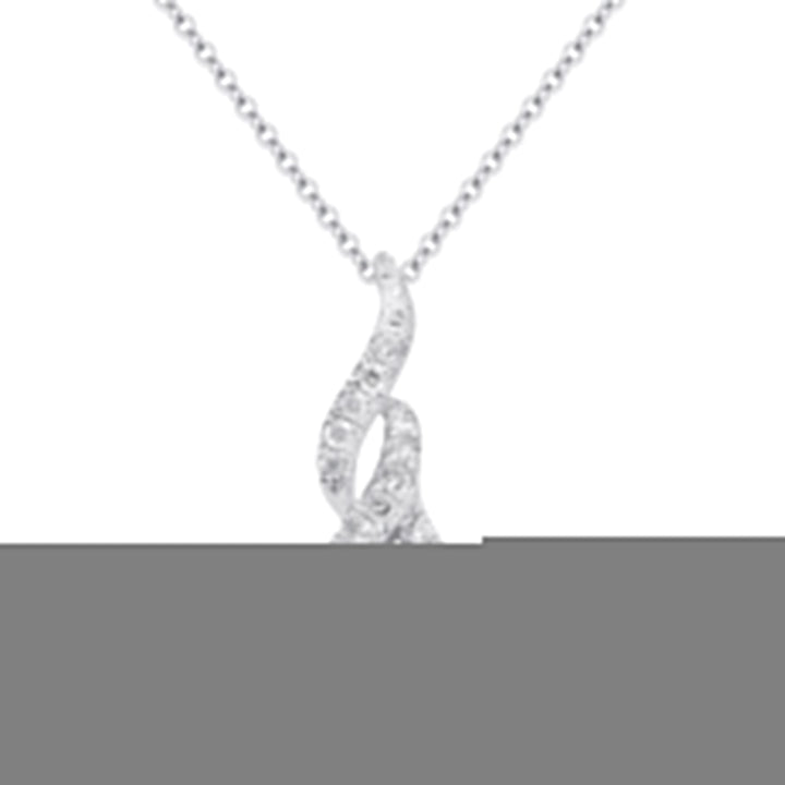 Beautiful Hand Crafted 14K White Gold 6MM Amethyst And Diamond Essentials Collection Pendant