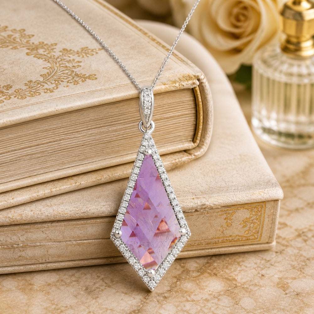 N1732 - 14K Gold Marquise Pendant