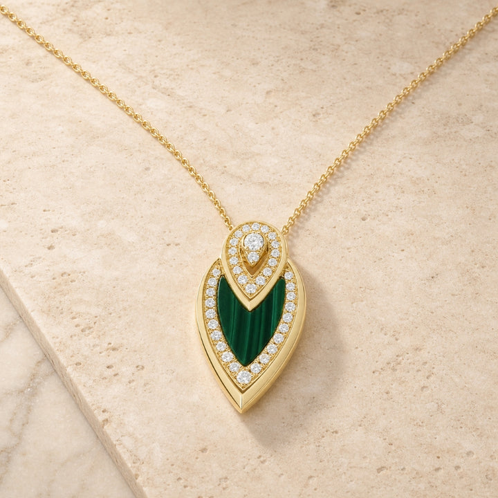 N1746 - 14K Yellow Gold Pear Pendant