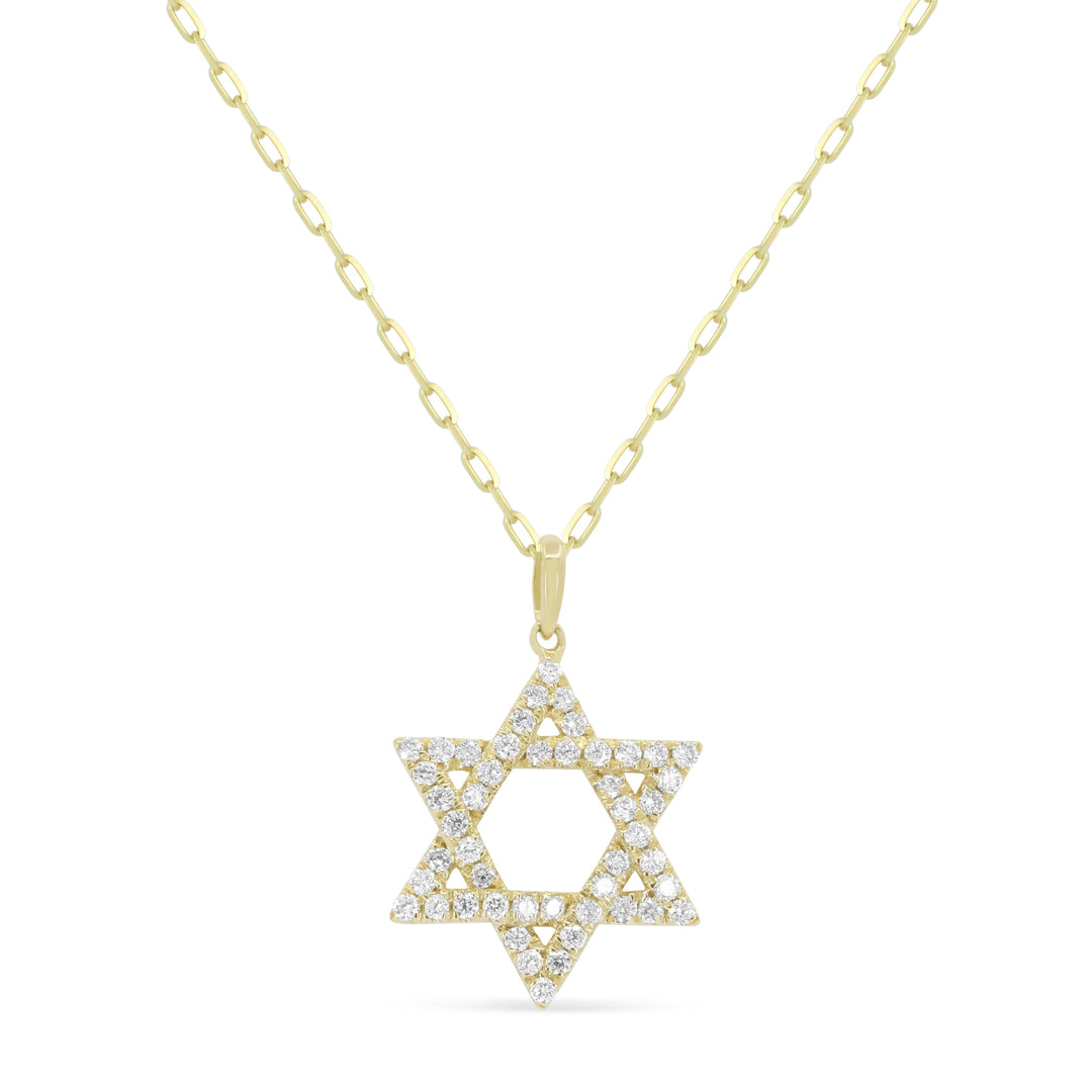 Beautiful Hand Crafted 14K Yellow Gold White Diamond Milano Collection Pendant