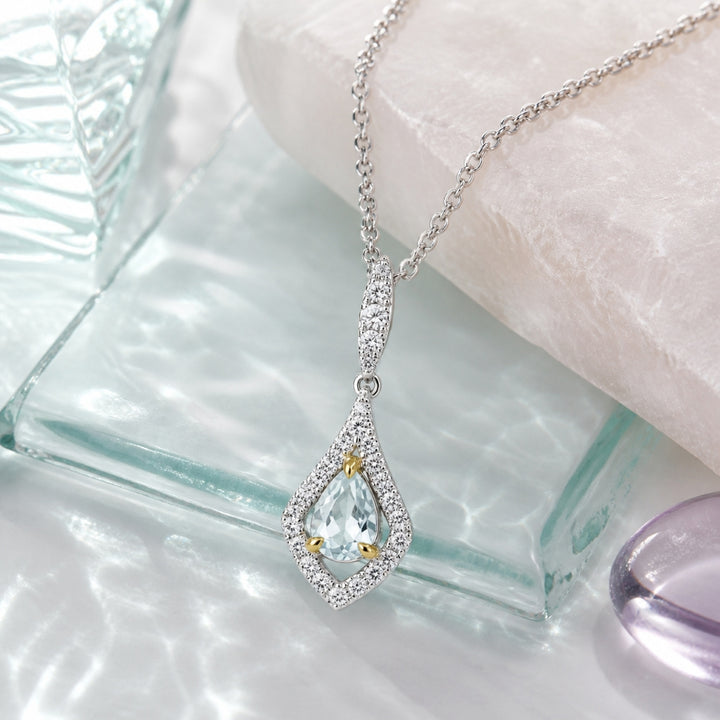 N1825 - 14K Two Tone Gold Pendant