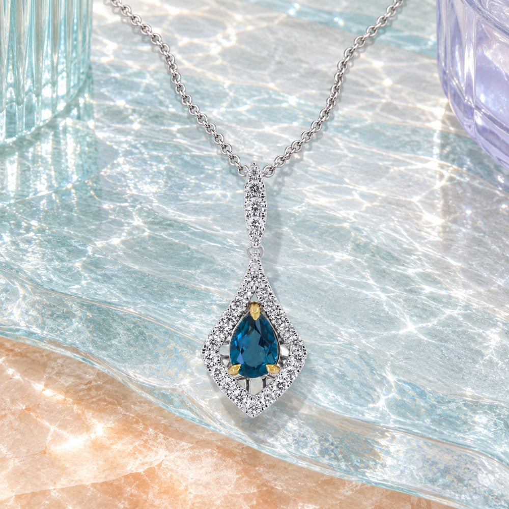 N1825 - 14K Two Tone Gold Pendant