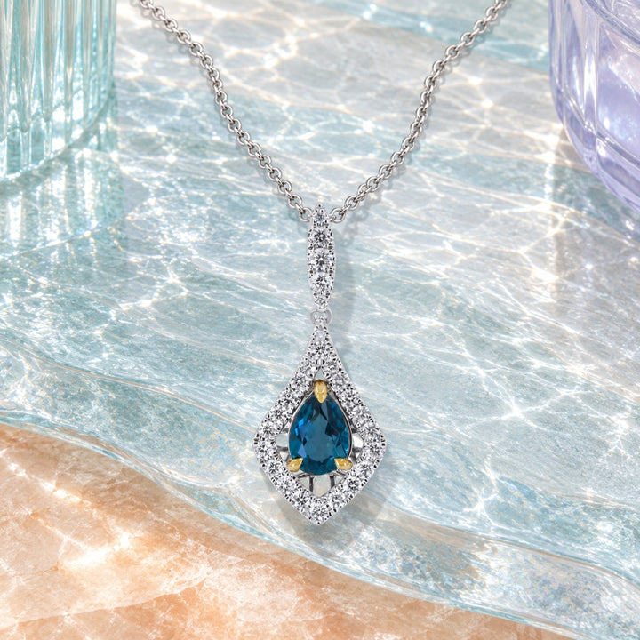 N1825 - 14K Two Tone Gold Pendant