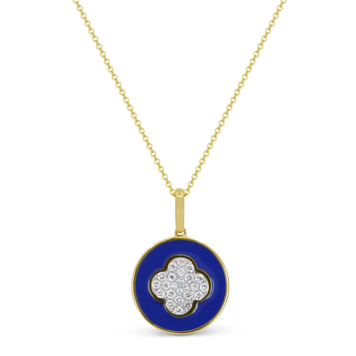 Madison L 14K Yellow Gold Enamel Pendant - style N1857ENY