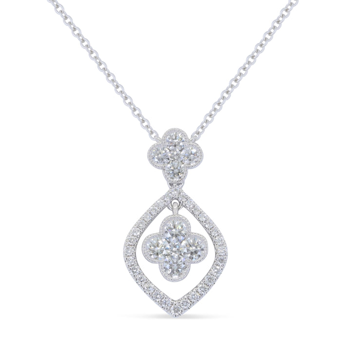 Madison L 18K White Gold Diamond Necklace - style N1918W