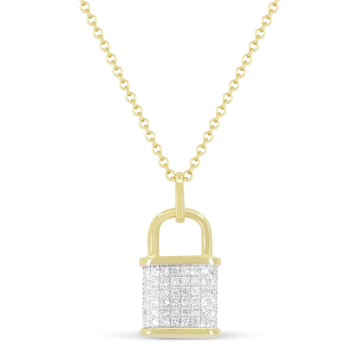 Madison L 14K Yellow Gold Diamond Pendant - style N1963Y