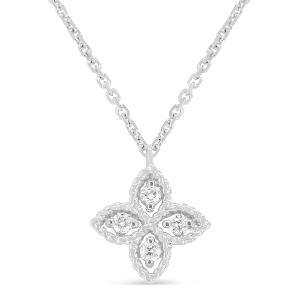 Madison L 14K White Gold Diamond Necklace - style N1969W