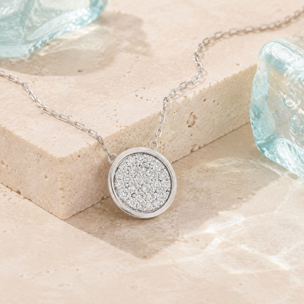 N1985 - 14K Gold Diamond Necklace