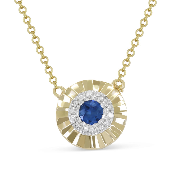 Madison L 14K Yellow Gold Sapphire Necklace - style N1993SAY