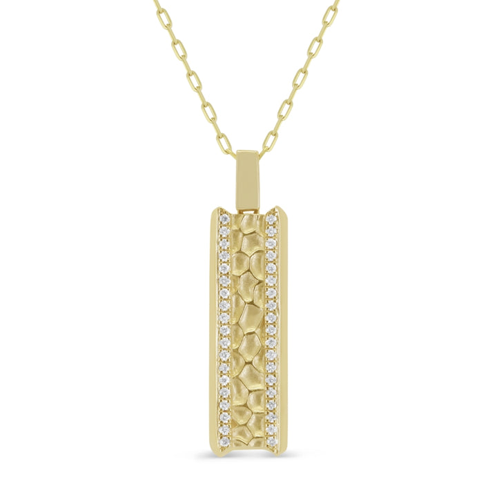 Madison L 14K Yellow Gold Diamond Pendant - style N2007Y