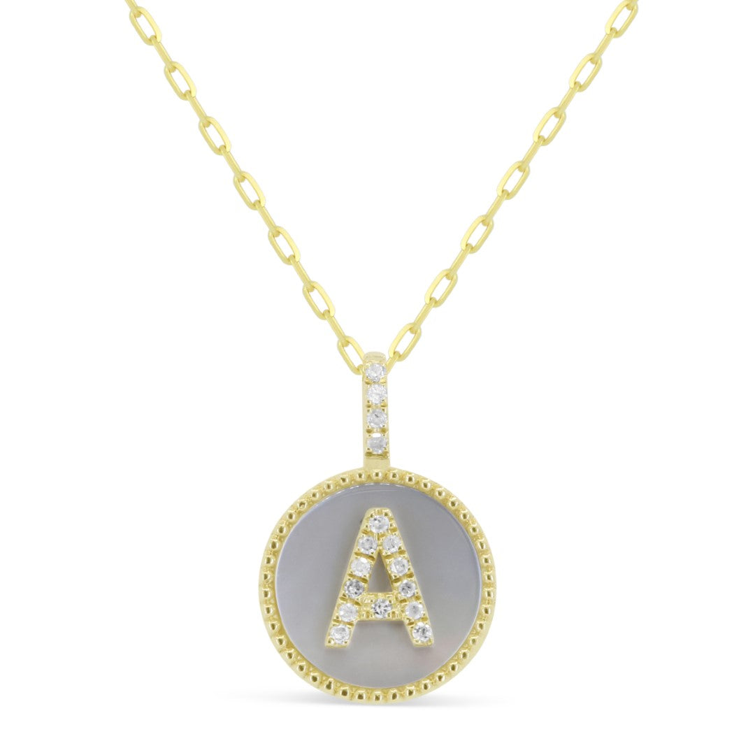 Beautiful Hand Crafted 14K Yellow Gold 10MM Yellow Gold And Diamond Milano Collection Pendant