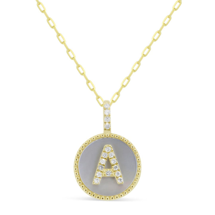 Beautiful Hand Crafted 14K Yellow Gold 10MM Yellow Gold And Diamond Milano Collection Pendant