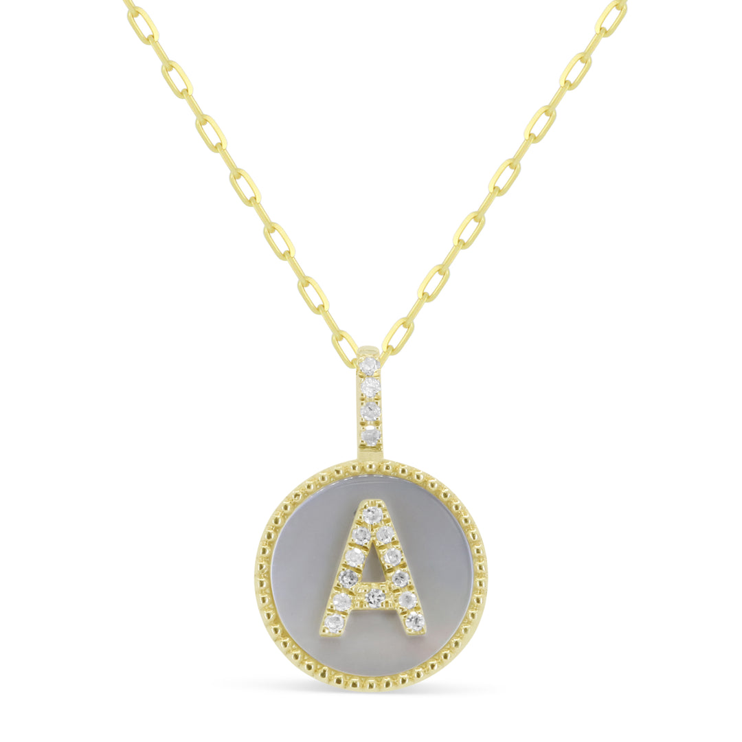 Beautiful Hand Crafted 14K Yellow Gold 10MM Yellow Gold And Diamond Milano Collection Pendant