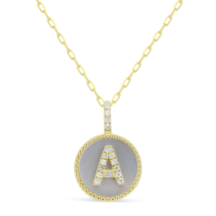 Beautiful Hand Crafted 14K Yellow Gold 10MM Yellow Gold And Diamond Milano Collection Pendant