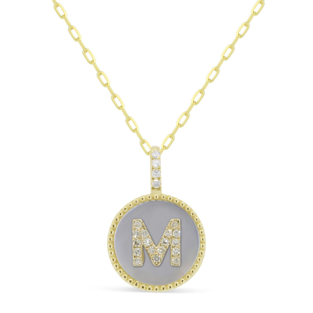 Beautiful Hand Crafted 14K Yellow Gold 10MM Yellow Gold And Diamond Milano Collection Pendant