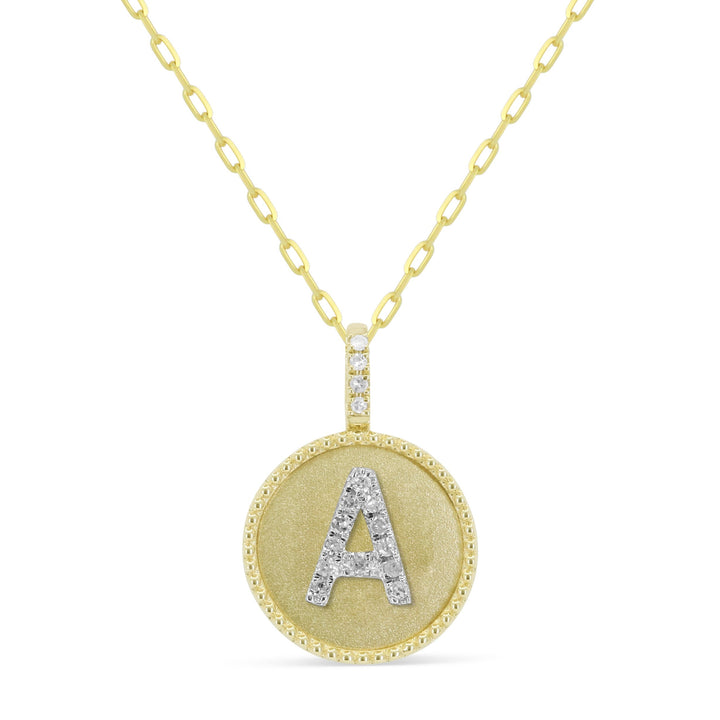 Beautiful Hand Crafted 14K Yellow Gold  Yellow Gold And Diamond Milano Collection Pendant
