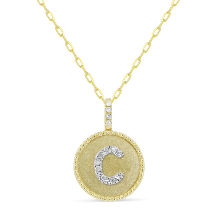 Beautiful Hand Crafted 14K Yellow Gold  Yellow Gold And Diamond Milano Collection Pendant