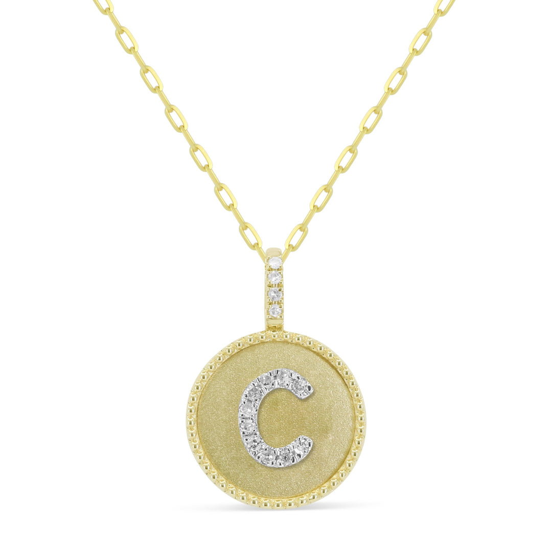 Beautiful Hand Crafted 14K Yellow Gold  Yellow Gold And Diamond Milano Collection Pendant