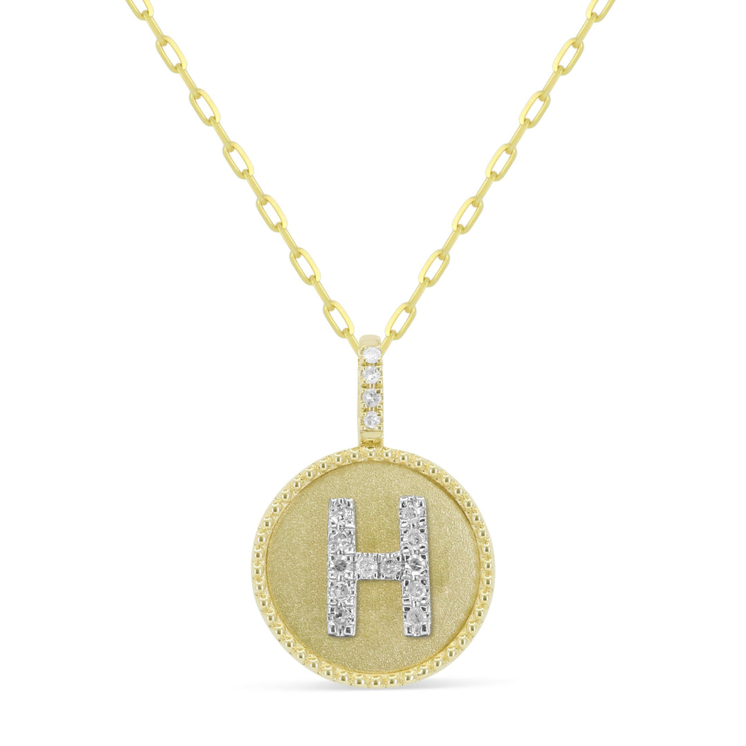 Beautiful Hand Crafted 14K Yellow Gold  Yellow Gold And Diamond Milano Collection Pendant