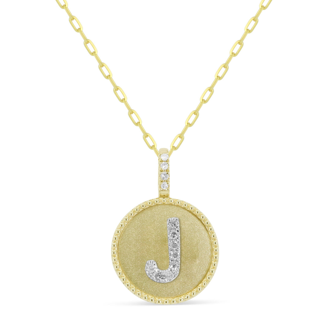 Beautiful Hand Crafted 14K Yellow Gold  Yellow Gold And Diamond Milano Collection Pendant