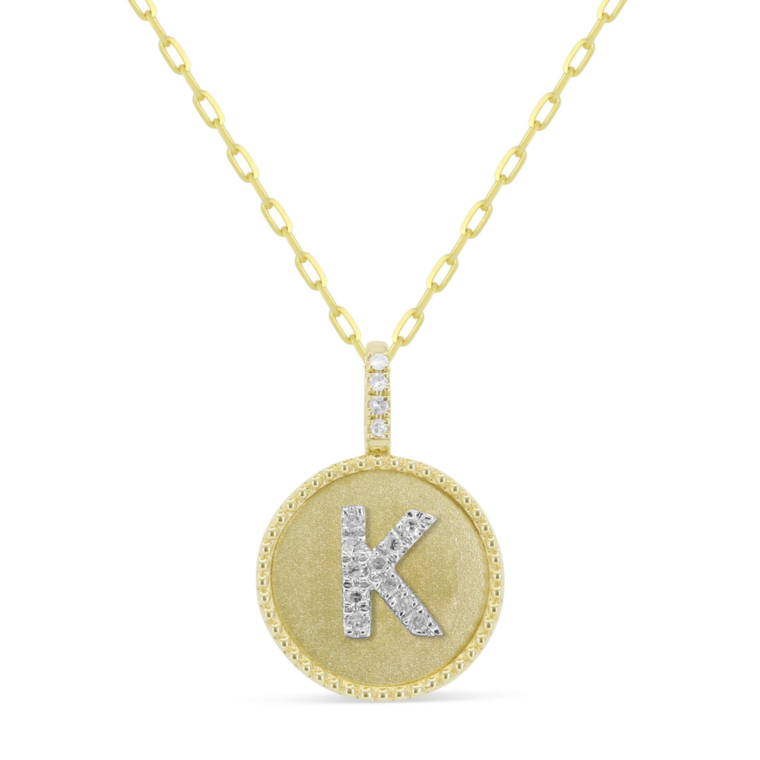Beautiful Hand Crafted 14K Yellow Gold  Yellow Gold And Diamond Milano Collection Pendant