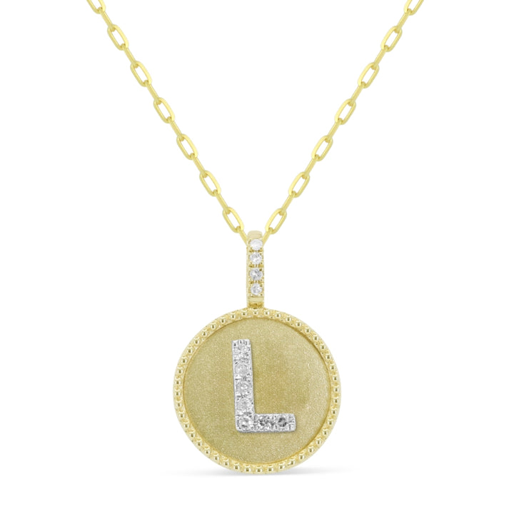 Beautiful Hand Crafted 14K Yellow Gold  Yellow Gold And Diamond Milano Collection Pendant