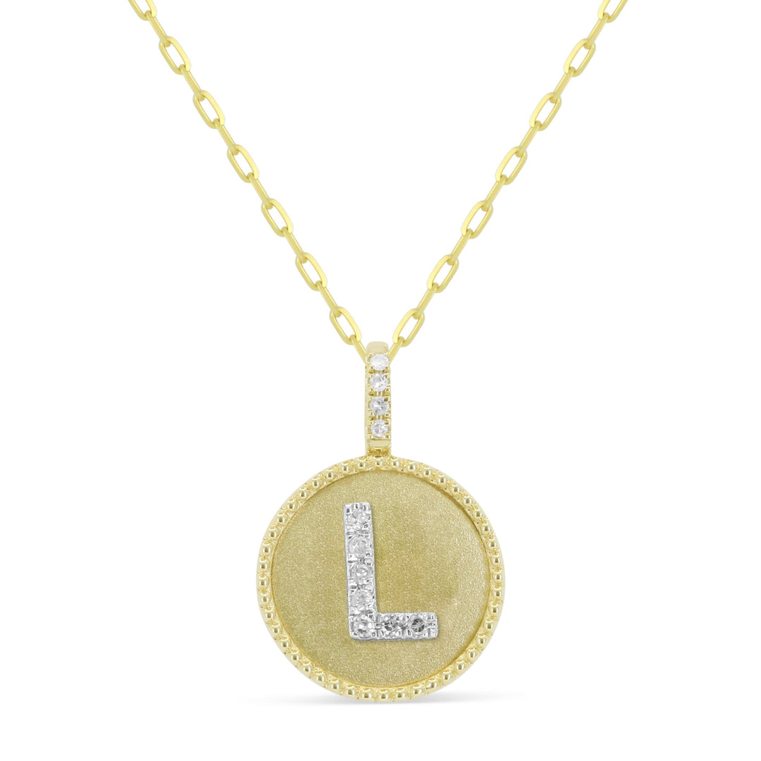 Beautiful Hand Crafted 14K Yellow Gold  Yellow Gold And Diamond Milano Collection Pendant