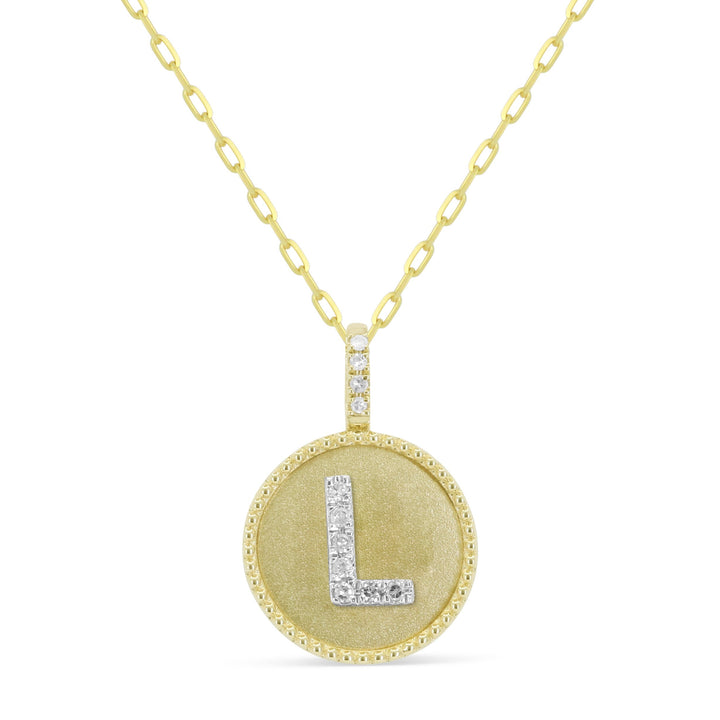 Beautiful Hand Crafted 14K Yellow Gold  Yellow Gold And Diamond Milano Collection Pendant
