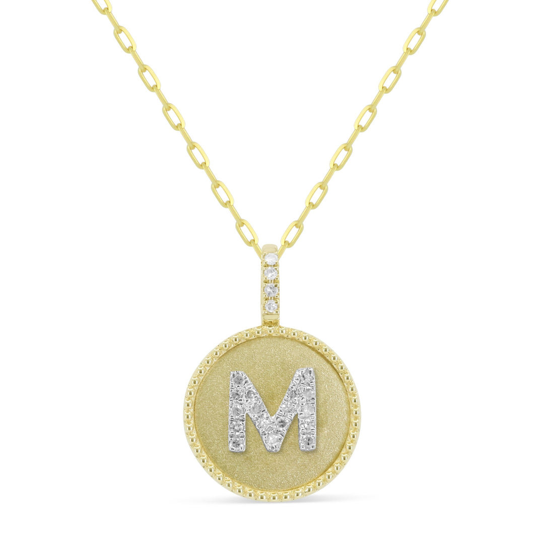 Beautiful Hand Crafted 14K Yellow Gold  Yellow Gold And Diamond Milano Collection Pendant