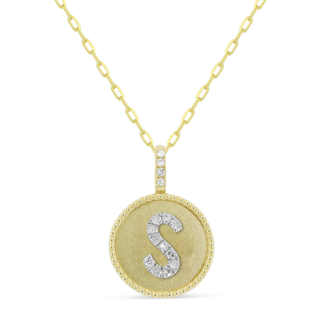 Beautiful Hand Crafted 14K Yellow Gold  Yellow Gold And Diamond Milano Collection Pendant