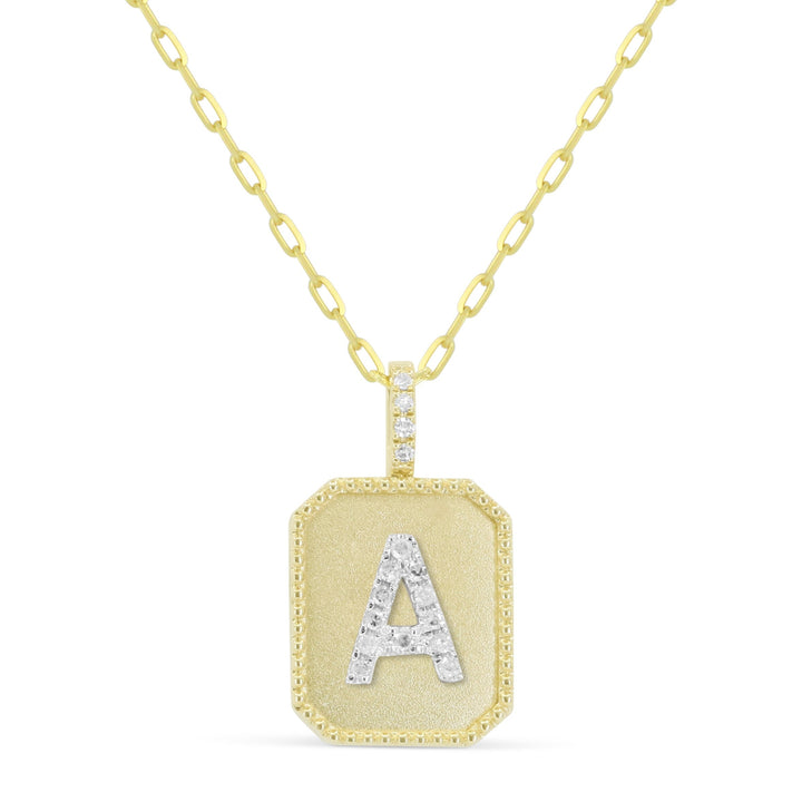 Beautiful Hand Crafted 14K Yellow Gold  Yellow Gold And Diamond Milano Collection Pendant