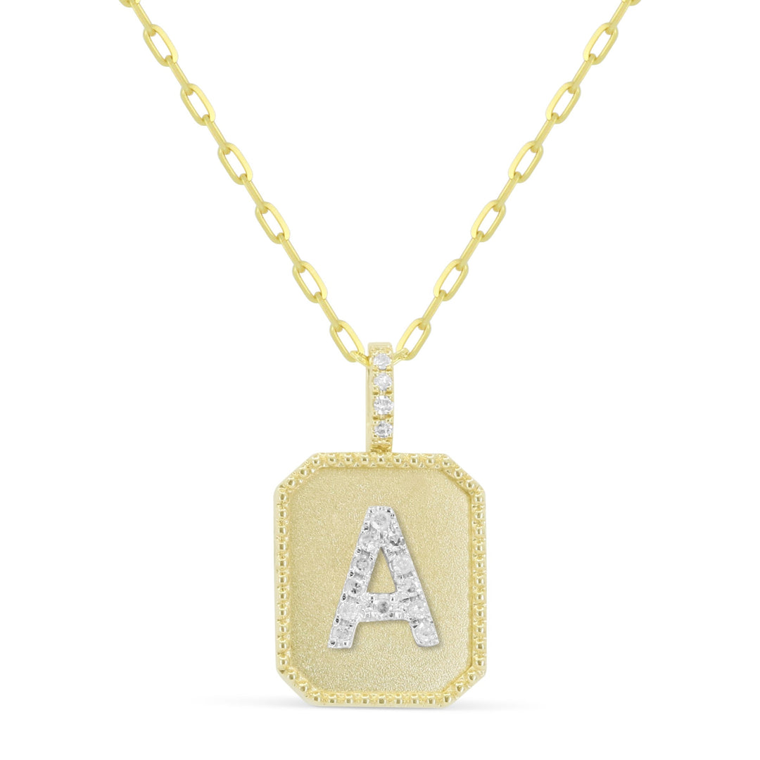 Beautiful Hand Crafted 14K Yellow Gold  Yellow Gold And Diamond Milano Collection Pendant