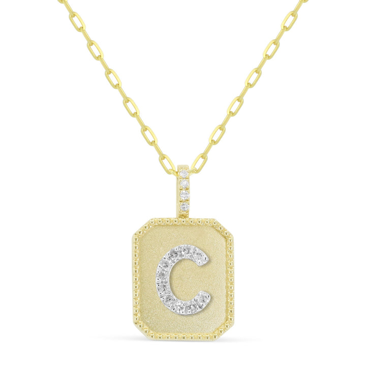 Beautiful Hand Crafted 14K Yellow Gold  Yellow Gold And Diamond Milano Collection Pendant