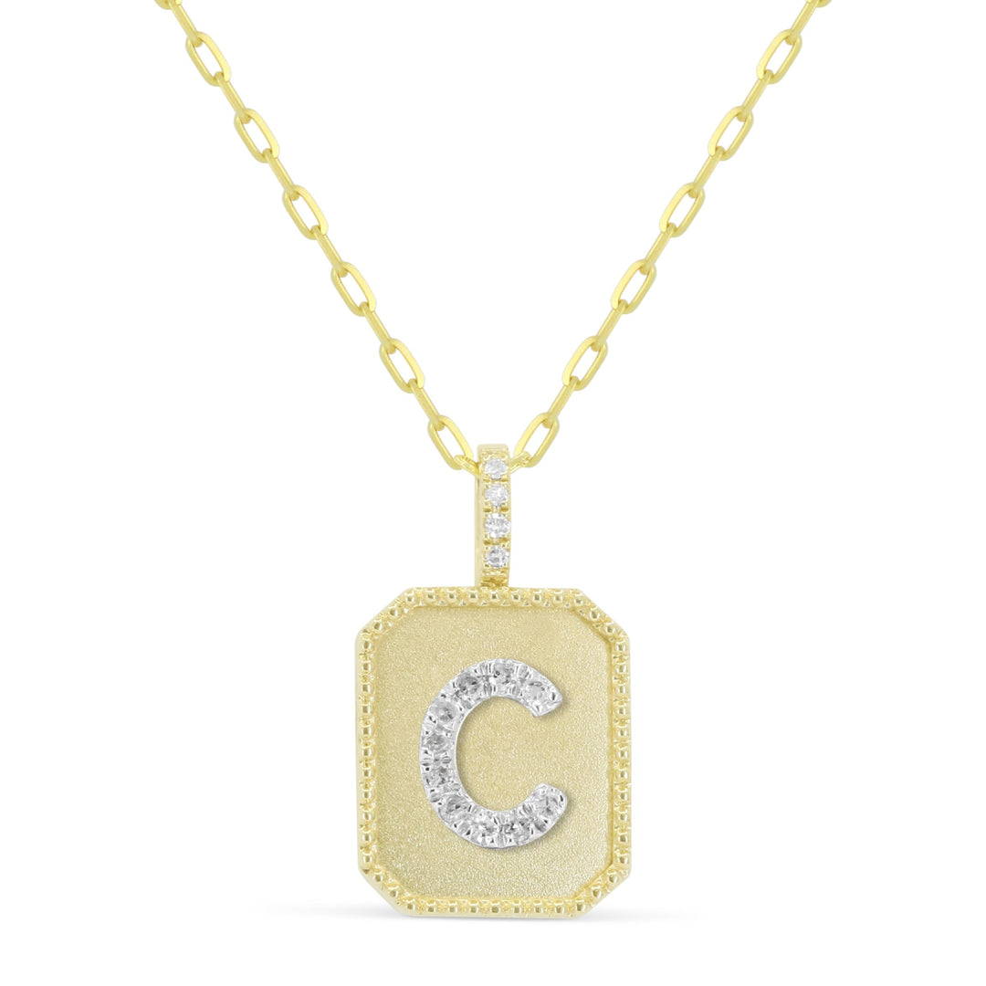 Beautiful Hand Crafted 14K Yellow Gold  Yellow Gold And Diamond Milano Collection Pendant
