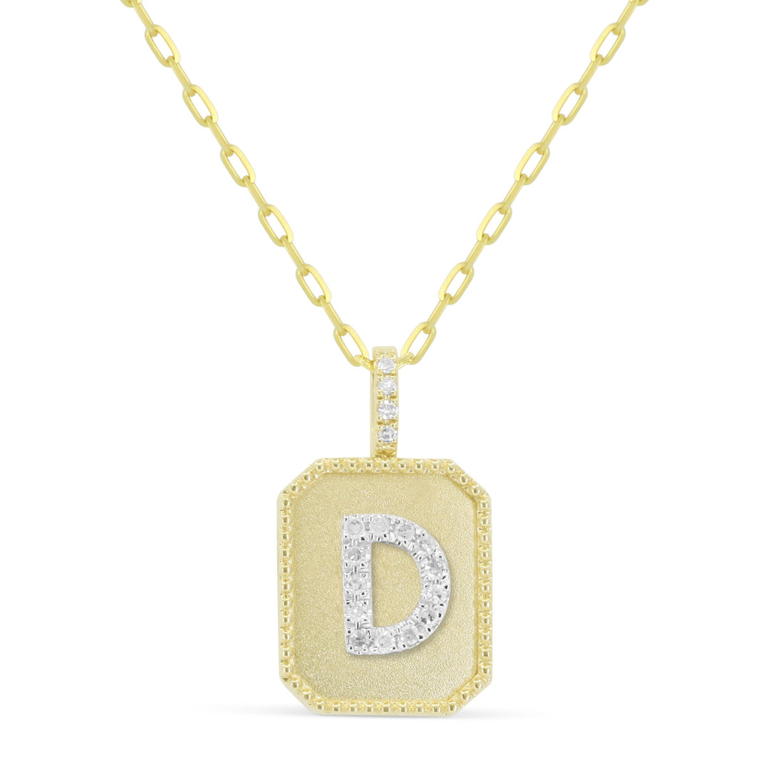 Beautiful Hand Crafted 14K Yellow Gold  Yellow Gold And Diamond Milano Collection Pendant