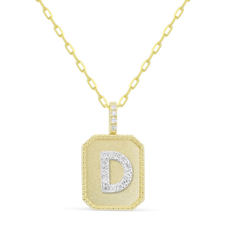 Beautiful Hand Crafted 14K Yellow Gold  Yellow Gold And Diamond Milano Collection Pendant