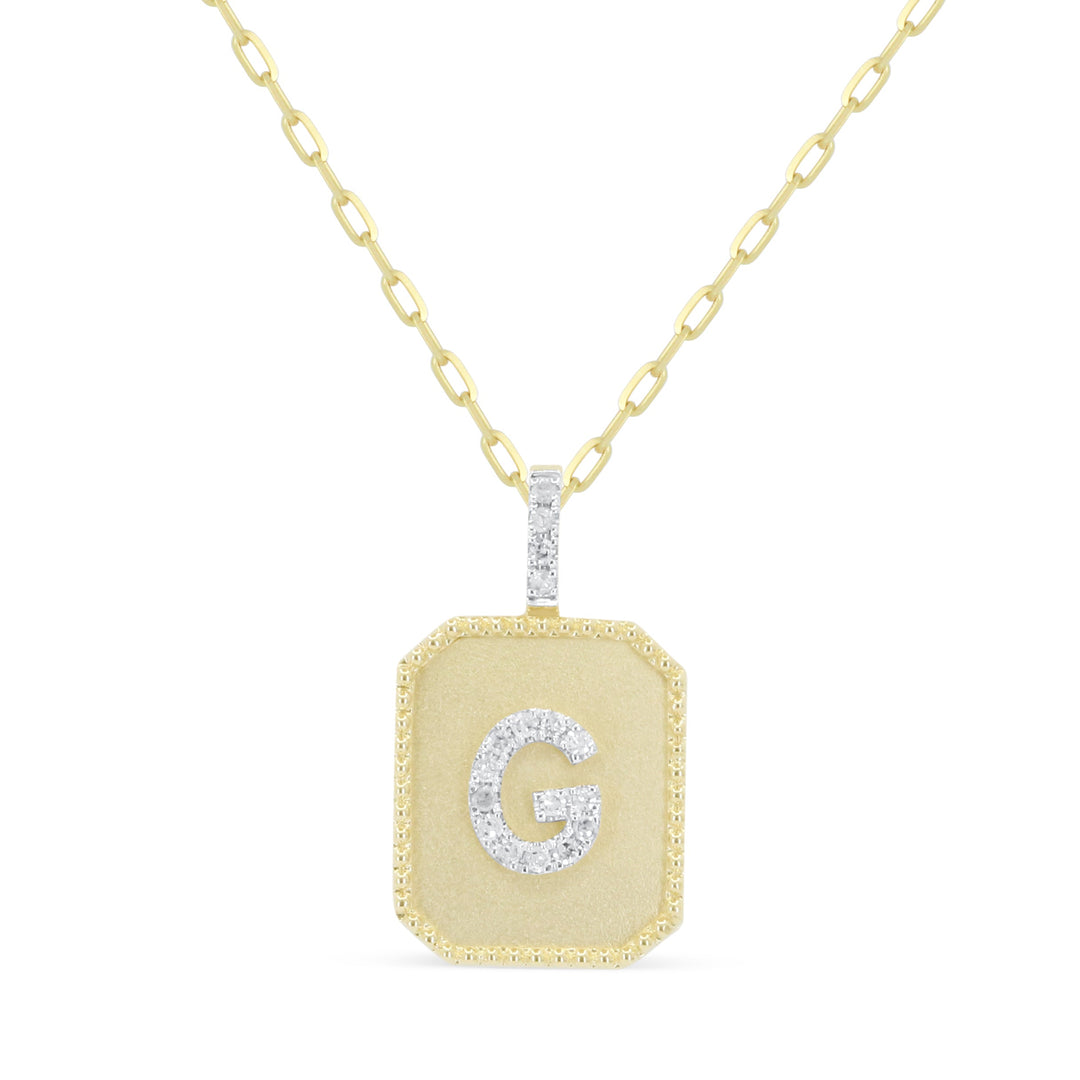 Beautiful Hand Crafted 14K Yellow Gold  Yellow Gold And Diamond Milano Collection Pendant