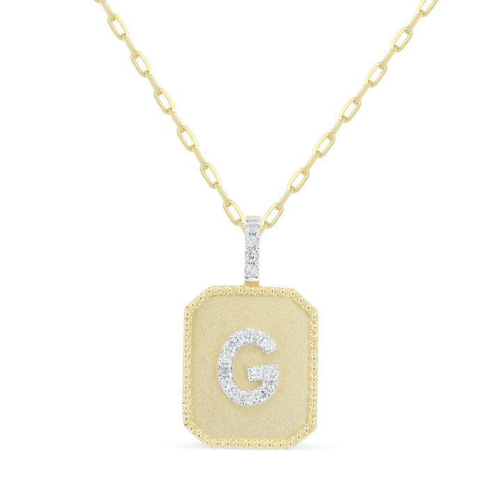 Beautiful Hand Crafted 14K Yellow Gold  Yellow Gold And Diamond Milano Collection Pendant