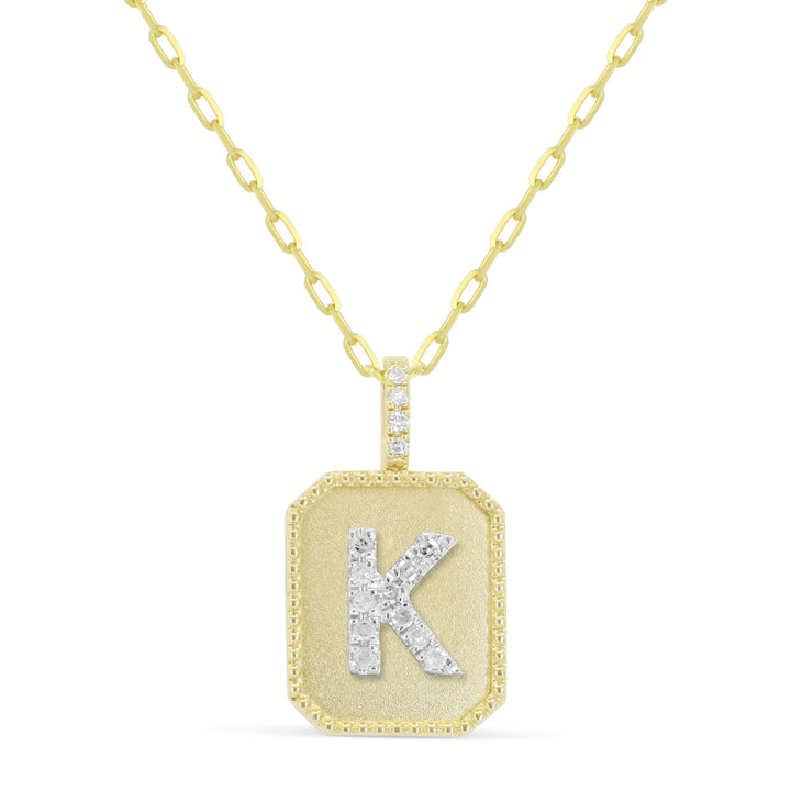 Beautiful Hand Crafted 14K Yellow Gold  Yellow Gold And Diamond Milano Collection Pendant