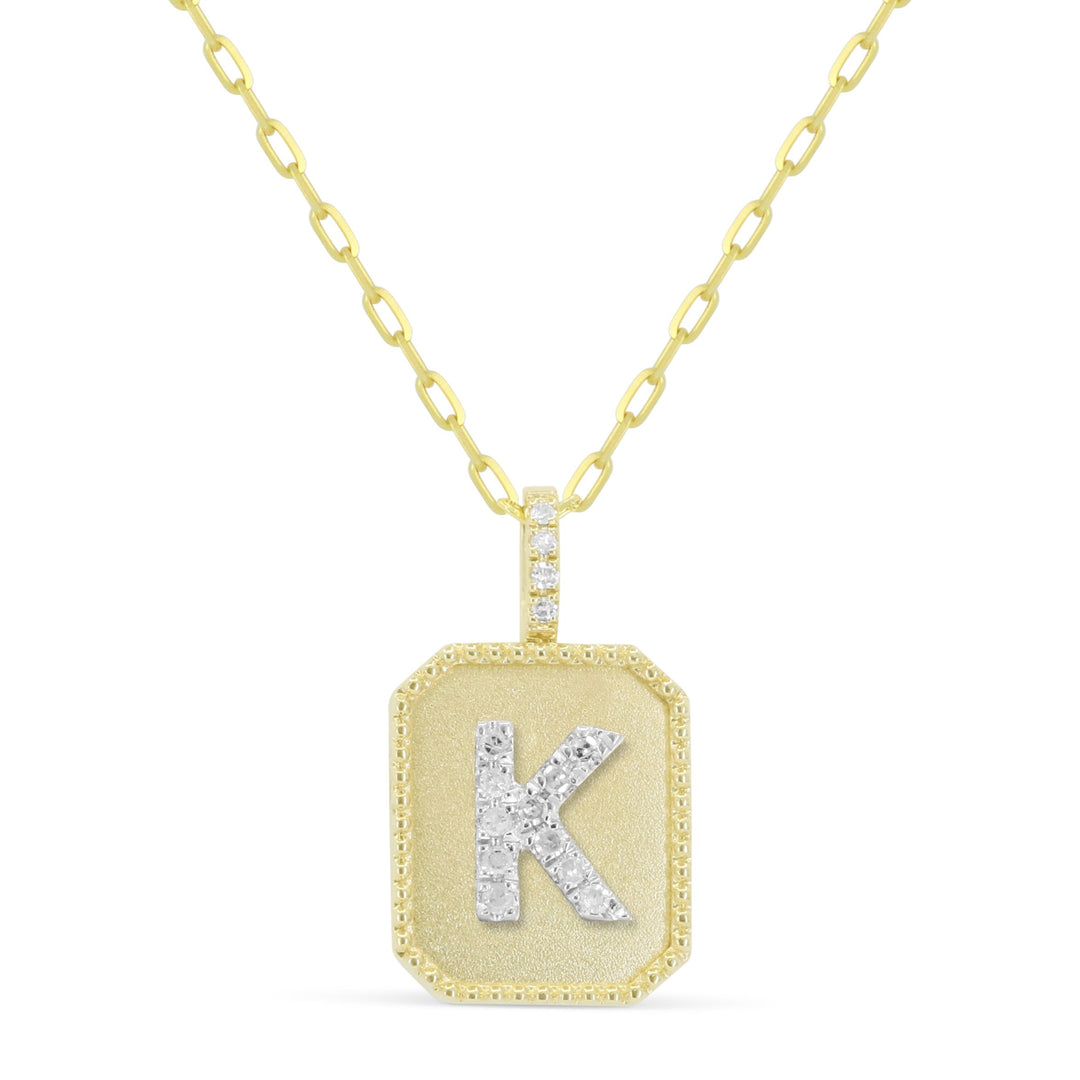Beautiful Hand Crafted 14K Yellow Gold  Yellow Gold And Diamond Milano Collection Pendant