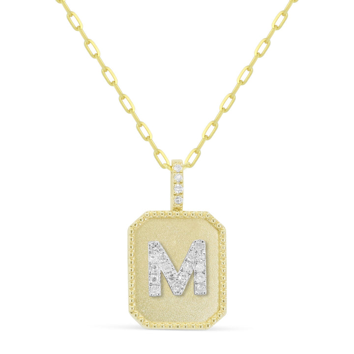 Beautiful Hand Crafted 14K Yellow Gold  Yellow Gold And Diamond Milano Collection Pendant