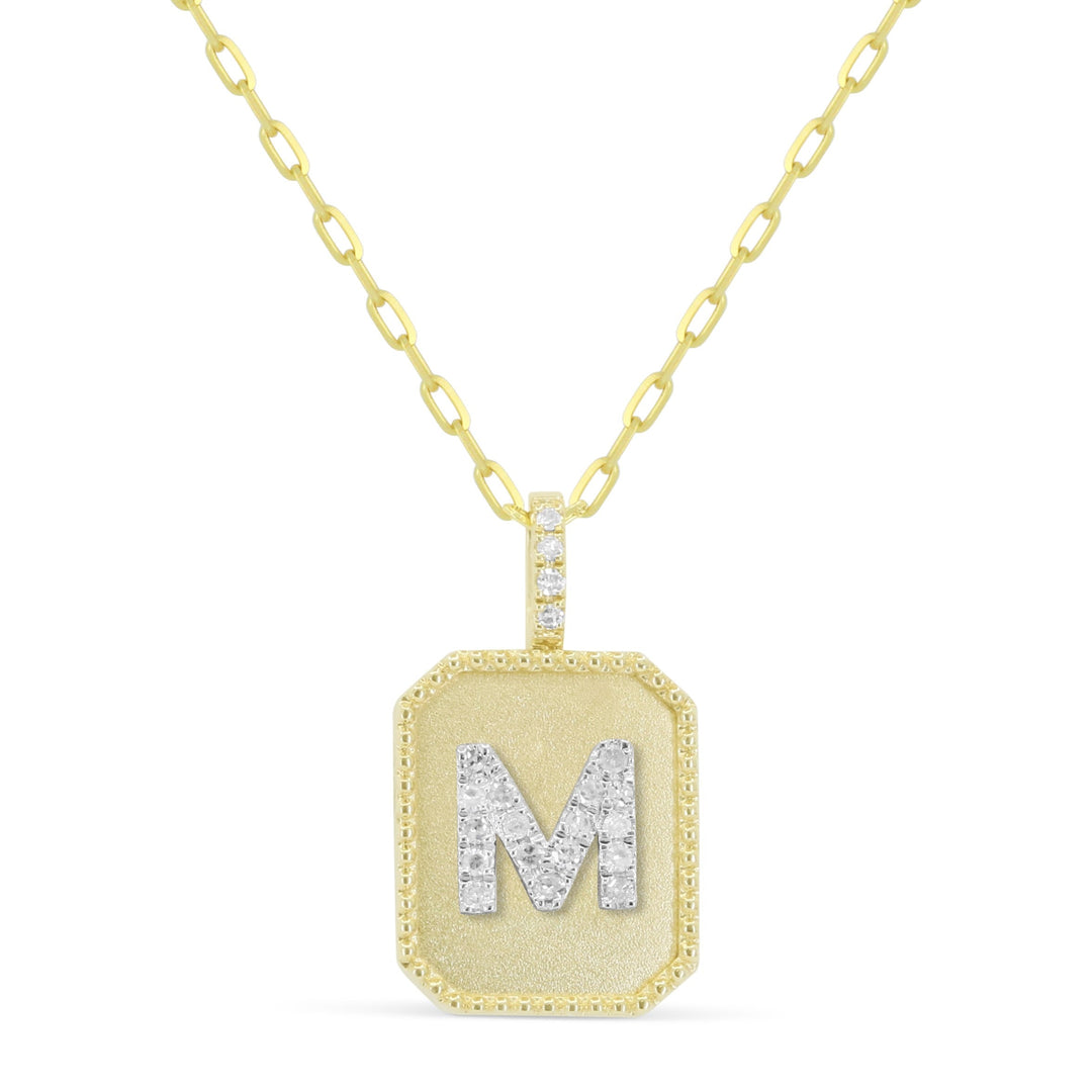 Beautiful Hand Crafted 14K Yellow Gold  Yellow Gold And Diamond Milano Collection Pendant
